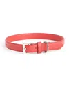 Royce New York Medium Luxe Dog Collar In Red