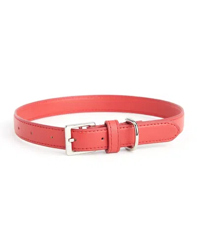 Royce New York Medium Luxe Dog Collar In Red