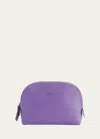 Royce New York Compact Cosmetic Bag In Purple