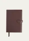 Royce New York Personalized Executive Leather Daily Planner In Burgundy