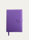 Royce New York Personalized Executive Leather Daily Planner In Purple