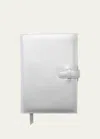 Royce New York Personalized Executive Leather Daily Planner In Silver