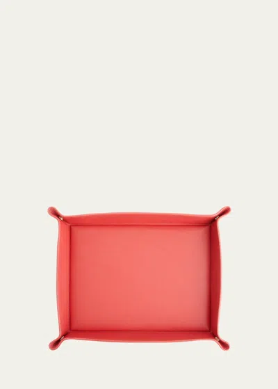 Royce New York Personalized Large Catch-all Valet Tray In Red
