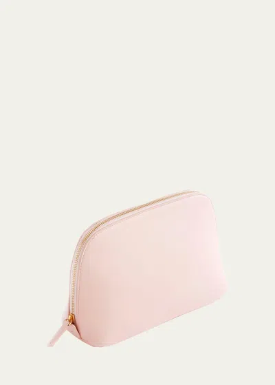 Royce New York Signature Cosmetic Bag In Blush Pink