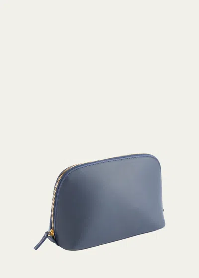 Royce New York Signature Cosmetic Bag In Navy Blue