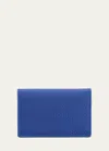 Royce New York Executive Card Holder In Cobalt Blue