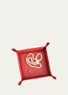 Royce New York Catchall Valet Tray In Red