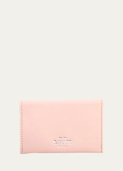 Royce New York Envelope Style Business Card Holder In Blush Pink