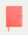Royce New York Personalized Executive Leather Daily Planner In Red