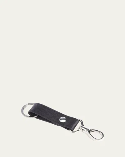 ROYCE NEW YORK MONOGRAMMED LEATHER VALET KEY CHAIN