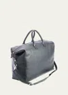 Royce New York Executive Weekender Duffel Bag In Black