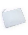 Royce New York Leather Travel Pouch In Silver