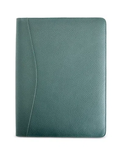 Royce New York Pebble Grain Executive Writing Portfolio In Green