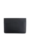 Royce New York Pebble Grain Leather 13 Laptop Sleeve In Black