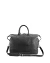 Royce New York Pebble Grain Medium Duffle Bag In Black