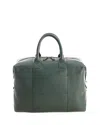 Royce New York Pebble Grain Medium Duffle Bag In Dark Green