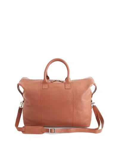 ROYCE NEW YORK PEBBLE GRAIN MEDIUM DUFFLE BAG