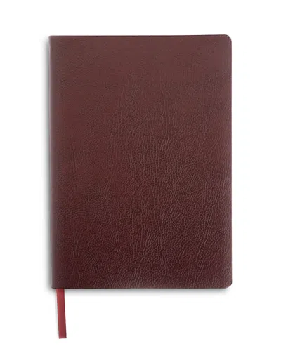 Royce New York Pebble Grain Contemporary Journal In Burgundy