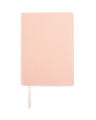 Royce New York Pebbled Leather Contemporary Journal In Light Pink