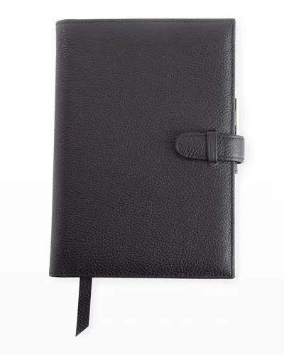 Royce New York Personalized Executive Leather Daily Planner In Black