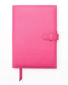 Royce New York Personalized Executive Leather Daily Planner In Bright Pink