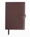 Royce New York Personalized Executive Leather Daily Planner In Burgundy