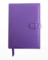 Royce New York Personalized Executive Leather Daily Planner In Purple