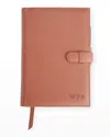 Royce New York Personalized Executive Leather Daily Planner In Tan