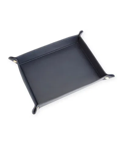 Royce New York Personalized Large Catch-all Valet Tray In Navy Blue