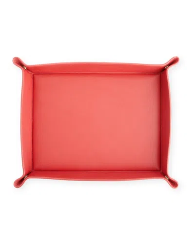 Royce New York Personalized Large Catch-all Valet Tray In Red