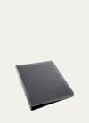 Royce New York Personalized Leather 1" Ring Binder In Gray