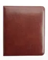 Royce New York Personalized Leather 1" Ring Binder In Brown