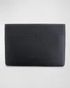 Royce New York Personalized Leather 13" Laptop Sleeve In Black