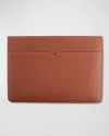 Royce New York Personalized Leather 13" Laptop Sleeve In Tan