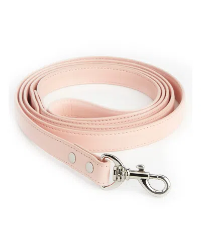 Royce New York Personalized Leather 6-foot Dog Leash In Blush Pink