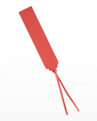 Royce New York Personalized Leather Bookmark In Red