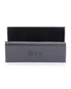 Royce New York Personalized Leather Business Card Display Holder In Black
