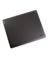 Royce New York Personalized Leather Desk Pad, 17" X 14" In Black