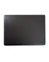 Royce New York Personalized Leather Desk Pad, 22" X 16" In Black
