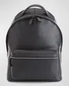 Royce New York Personalized Leather Executive 13" Laptop Backpack In Black