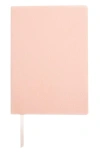 Royce New York Personalized Leather Journal In Light Pink- Deboss