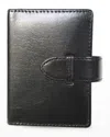 Royce New York Personalized Leather Playing Card Set Holder In Black