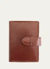 Royce New York Personalized Leather Playing Card Set Holder In Brown