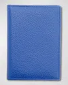 Royce New York Personalized Leather Rfid-blocking Passport Case In Cobalt Blue
