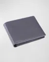 Royce New York Personalized Leather Rfid Blocking Trifold Wallet In Navy Blue