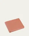 Royce New York Personalized Leather Rfid Blocking Trifold Wallet In Tan Pattern