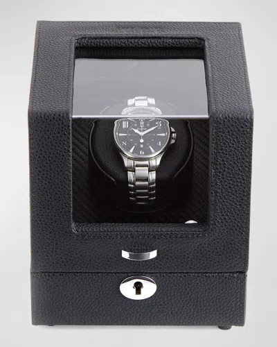 Royce New York Personalized Leather Single Watch Winder In Metallic