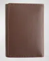 Royce New York Personalized Leather Trifold Wallet In Black Pattern