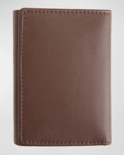 Royce New York Personalized Leather Trifold Wallet In Black Pattern