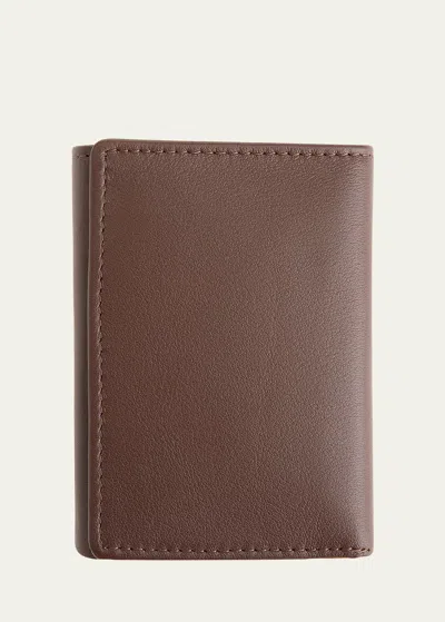 Royce New York Personalized Leather Trifold Wallet In Black Pattern